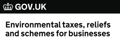 Green taxes, reliefs and schemes for businesses