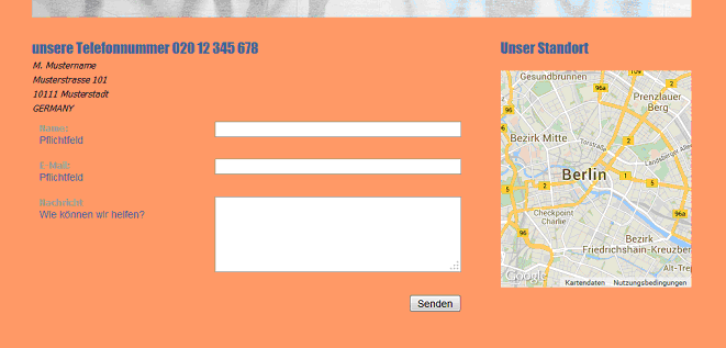 Layoutauswahl Hosteurope