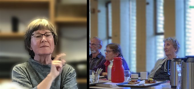 Elsebeth Meldgaard talte på Ældrestyrkens møde 29. september 2022.