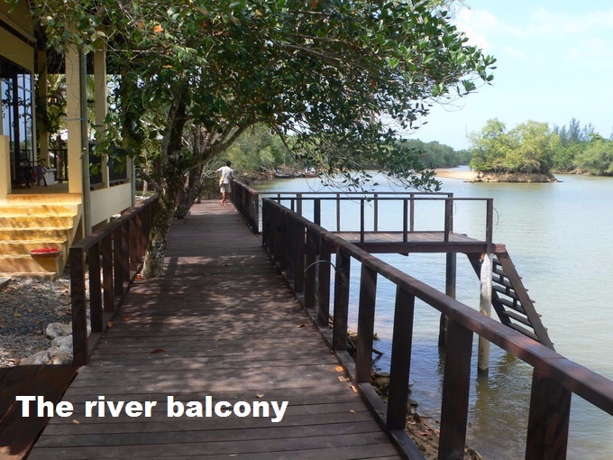 The view over The Lat Tha Chi River. Just twenty minuts with the boat to The Indian Ocean.