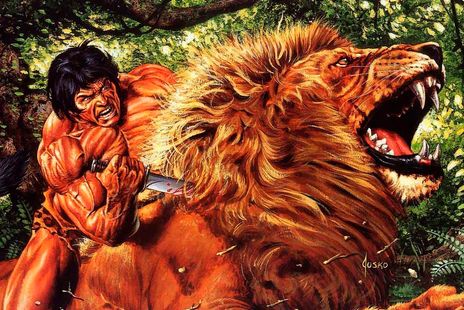 Flot eksempel på en ny og moderne Tarzan fra Joe Juskos hånd.