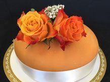 Bröllopstårta orange