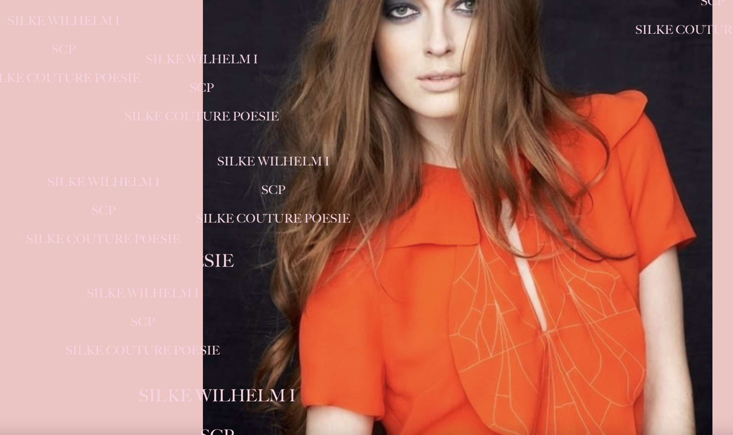 Bluse Orange Seide _ SCP SILKE COUTURE POESIE _ SILKE WILHELM I