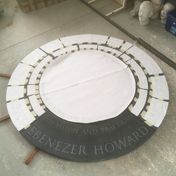 Checking the layout of the lettering