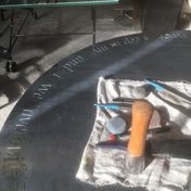 Inner section of slate in progress