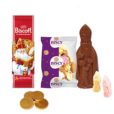 Sintpakket Specuoloos chocolade koekjes