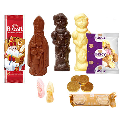 Sintpakket met Belgische Callebaut chocolade bestellen