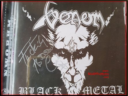 VENOM - BLACK METAL - CD - Autographed by ABADDON
