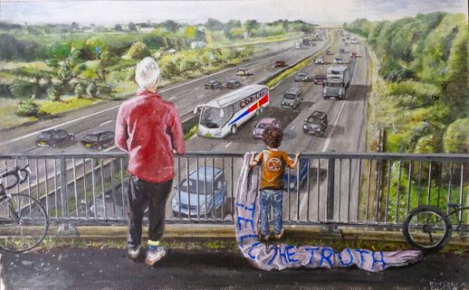 Motorway Bridge. No 103 Painted Feb 2020