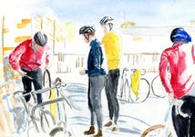 A puncture outside Feast, no 311