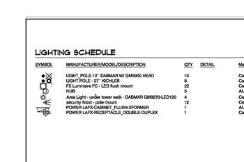 Lighting Concept and Plan