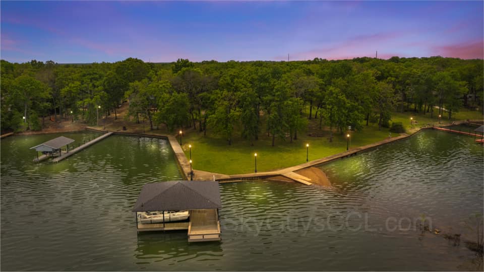 Cedar Creek Lake Aerial Real Estate Photography