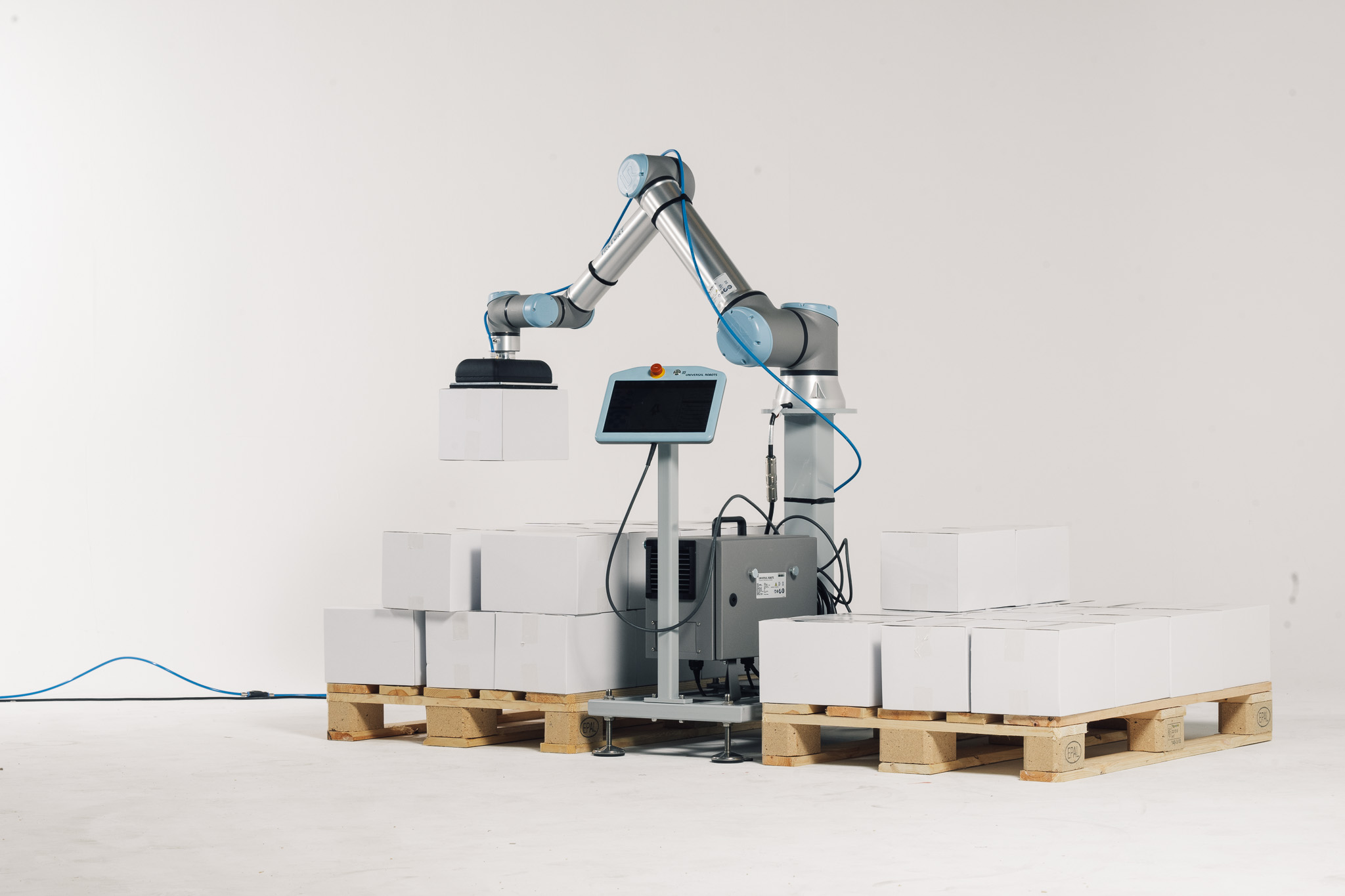 Palleteringscobot i neutral miljø