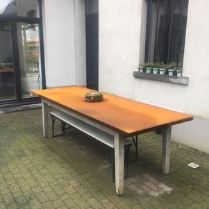 Tuintafel bescherming in Corten staal op maat