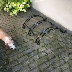 Fietsenrek in smeedijzer op maat