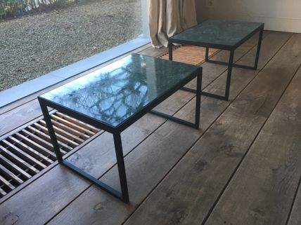 Nachttafel groen-jade marmer