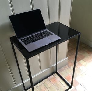 SG Minidesk Computertafel Desktop in massief smeedijzer