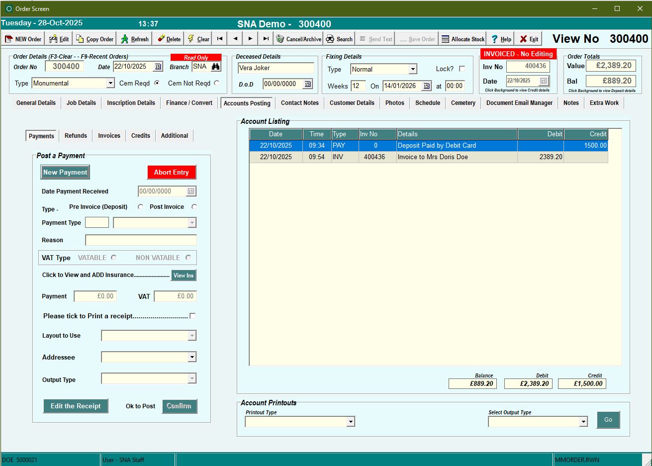 09 - Order Screen Four