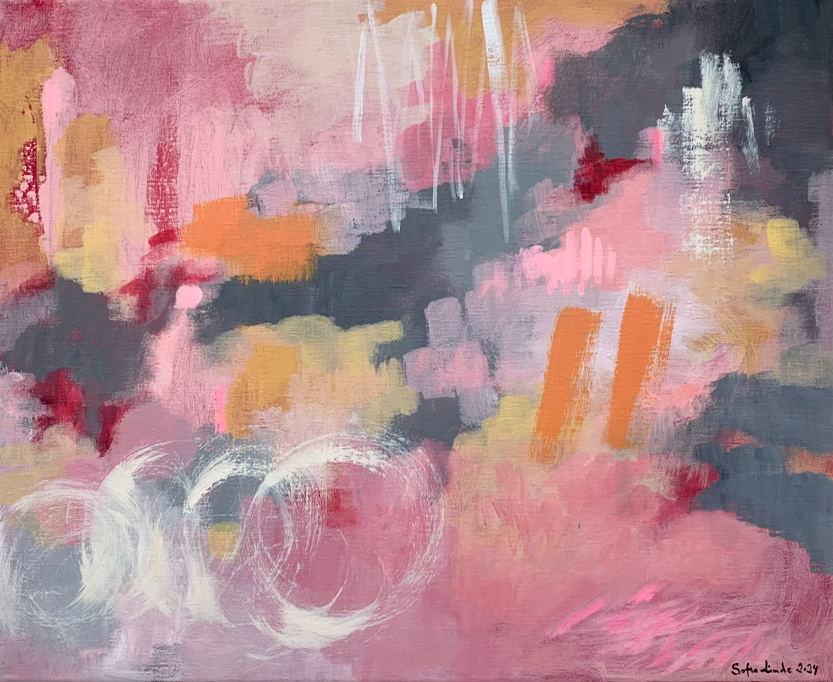 Rosa abstrakt