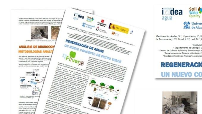 Virtudes Martínez Hernández. Regeneración de aguas: Un nuevo concepto de filtro verde. SIGA 2019
