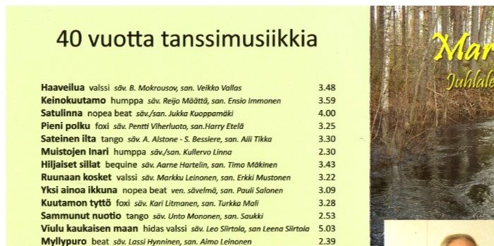 
2015 ilmestynyt CD Myllypuron maisemissa