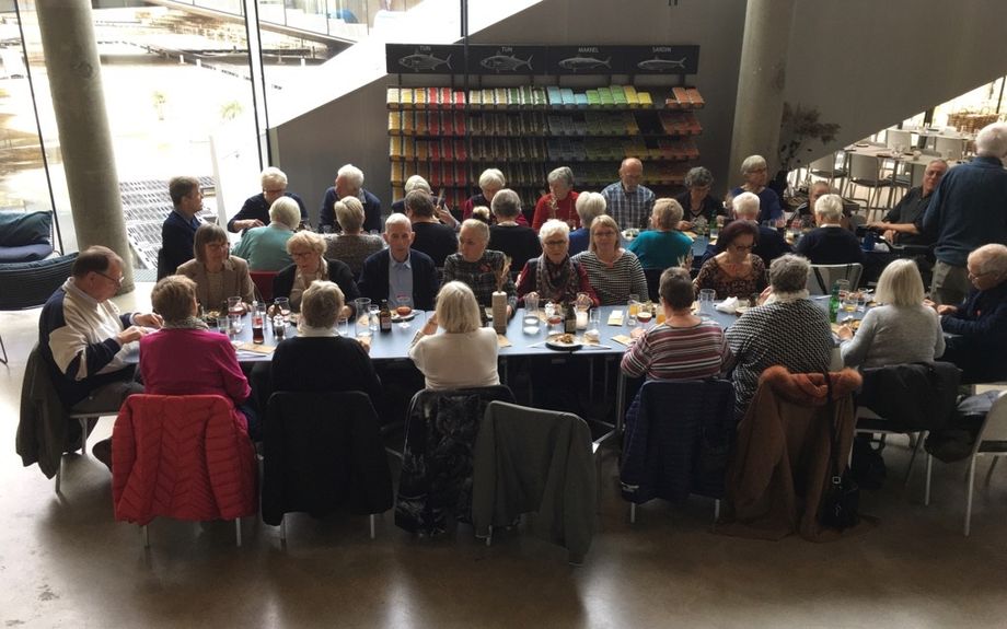 Inden rundvisningen var der frokostbord i Søfartsmuseets cafe.