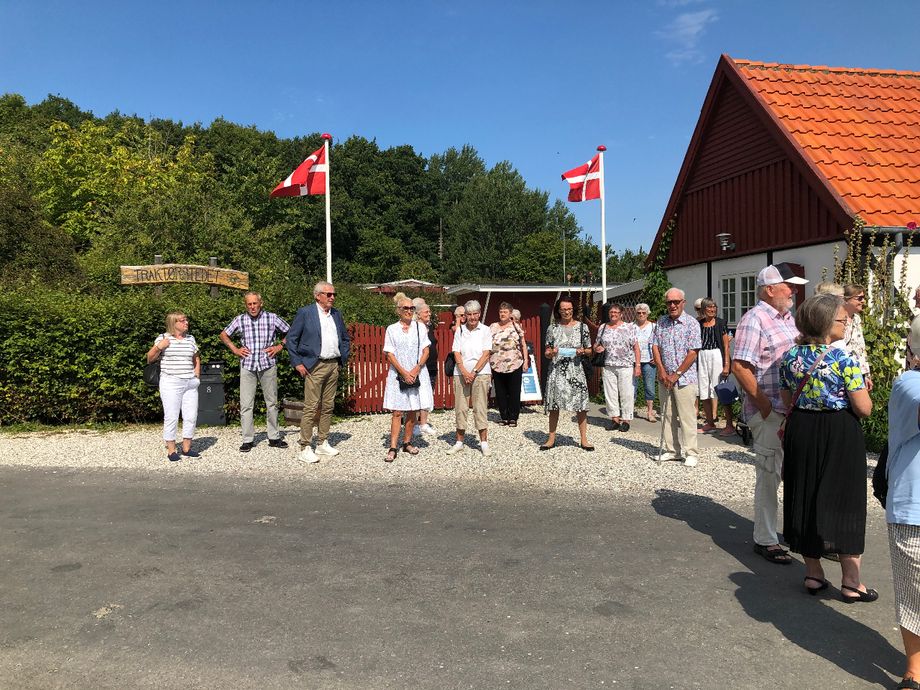 Ankomst til Traktørstedet Bøgeskoven på Stevns.