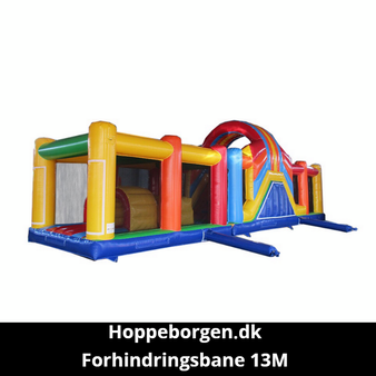 Regnbue forhindringsbane - Hoppeborgen.dk