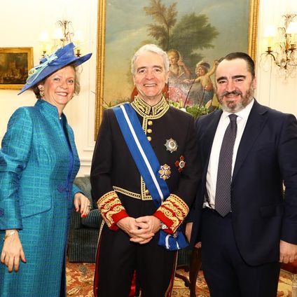 Spanish Ham Master with The Spanish Ambassador to the UK