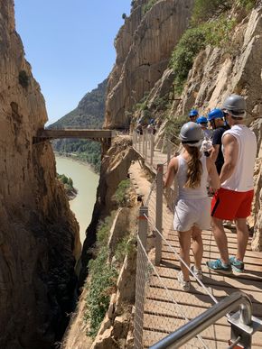 Caminito del Rey også kendt som "Kongestien" i byen El Chorro
