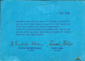 Takkekort indeni