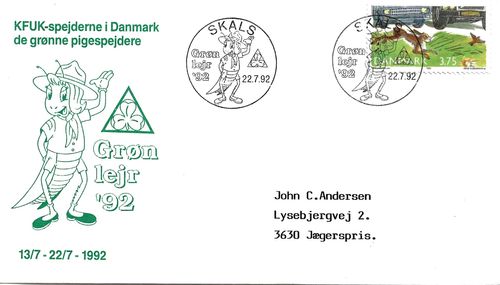 Lejrkuvert med lejrstempel