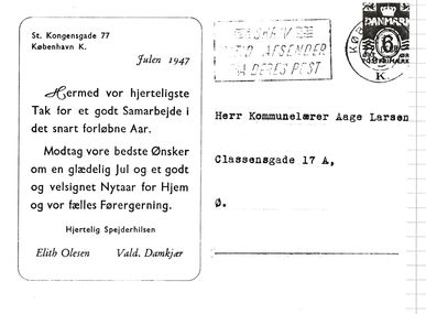 Julen 1947 - bagside
