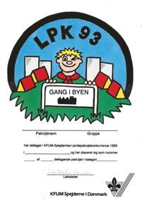 1993 - 22. Landspatruljekonkurrence