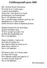 Klistermærke med lejrsang