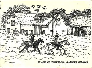 En gård ved Sperrestrupvej - Gl. Ølstykke