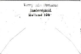 World Scout Jamboree 1937 - bagside