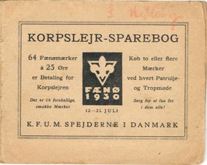 Korpslejr-sparebog