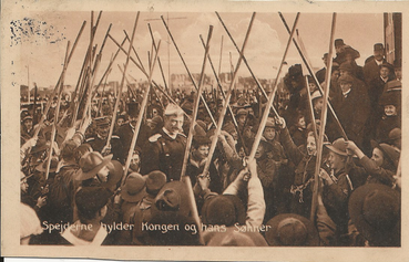 Spejder hylder Kongen og hans sønner