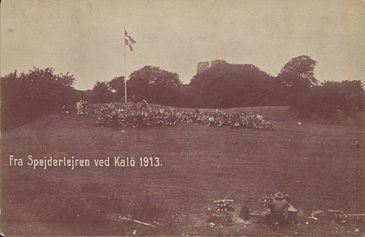 Fra Spejderlejren ved Kalö 1913