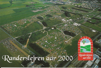 Luftfoto over lejren