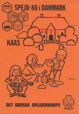 Orange lejrpostkort