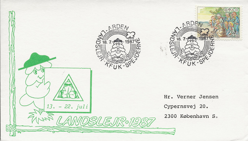 Lejrkuvert med lejrstempel