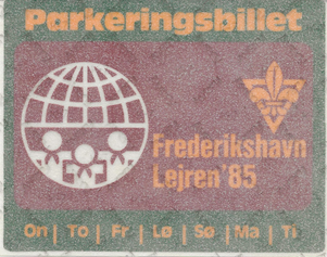 Parkeringsbillet mørk