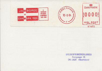 1984 - 60 år for 2. verdens jamboree på Ermelunden