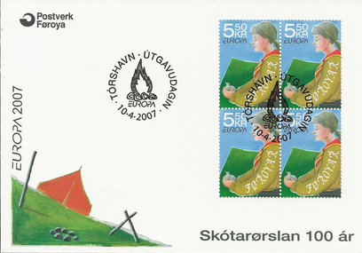 2007 - Europa mærker - Spejderbevægelsen 100 år