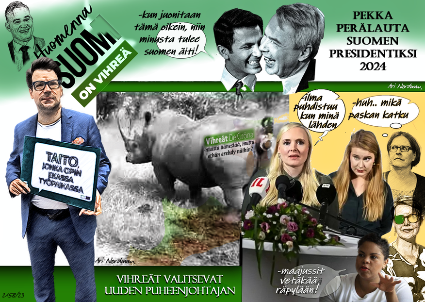 Donald Trump - Vihreät-Puolueen puheenjohtaja-Ohisalo-Iiris Suomela