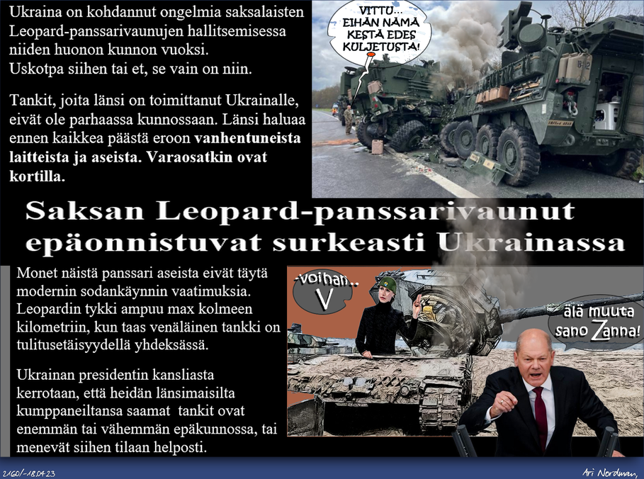Sähkön hinta nousee-Talous laskee-Leopard 2-Läpimurto-Suurhyökkäys