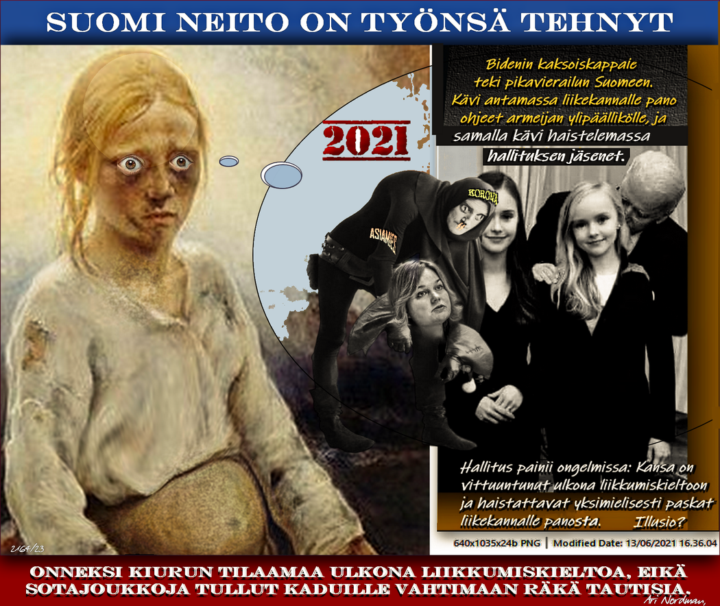 Suomi neito,Krista Kiuru,Korona,Ulkonaliikkumiskielto-Nato