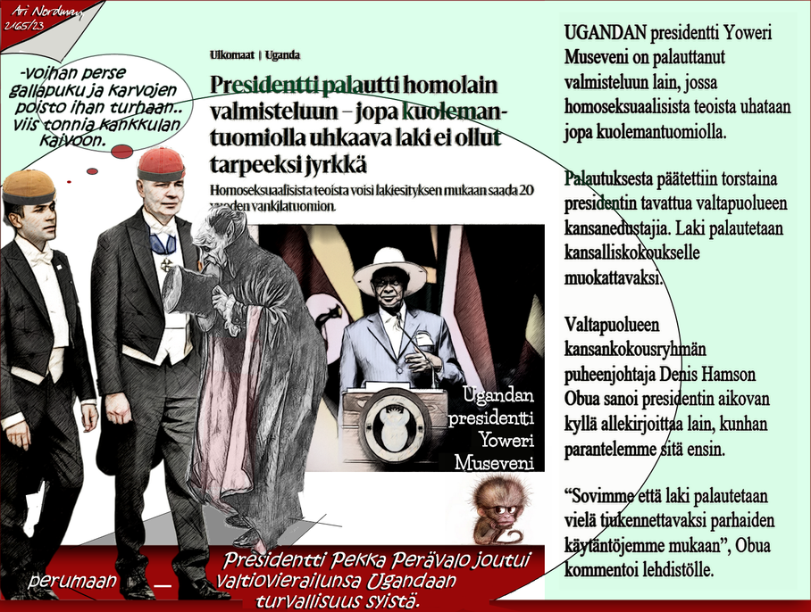 Vähän käytetty-sanonta-Pekka Haavisto-Presidentti ehdokas-Homo- kuolemantuomio
